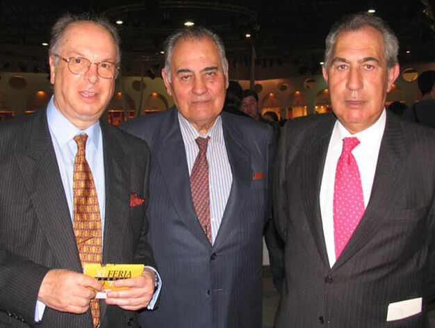 Manuel Florido y los hermanos Antonio y Francisco Dom&iacute;nguez Camacho.

Foto: Victoria Ram&iacute;rez