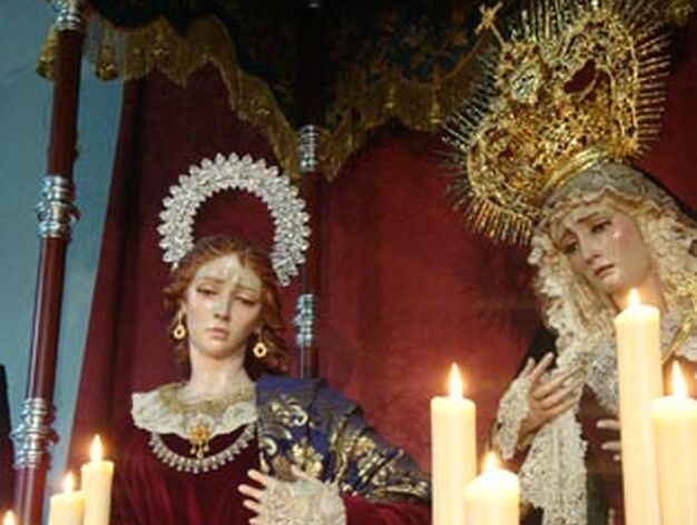 Mar&iacute;a Magdalena y la Virgen del Sol.

Foto: J.P.