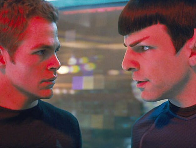 Kirk (Chris Pine) y Spock (Zachary Quinto).

Foto: Paramount Pictures