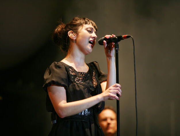 Nena Daconte durante el concierto en el Auditorio Municipal de M&aacute;laga.