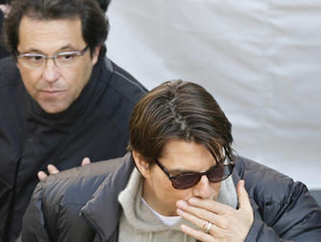 Tom Cruise y el productor Jos&eacute; Luis Escolar.

Foto: Antonio Pizarro