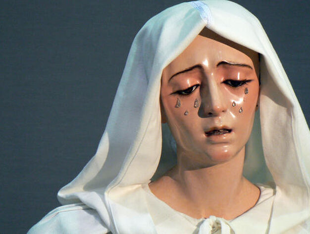 Detalle de la cara de la Virgen de la Estrella cuya autor&iacute;a se atribuye a la escuela de La Roldana.

Foto: Ruesga Bono