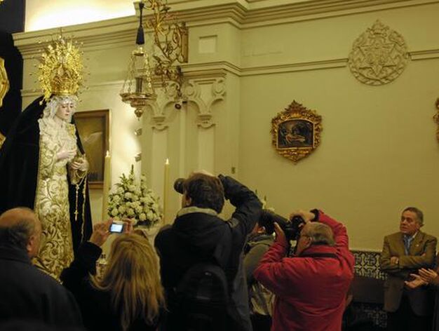 La Virgen de La Estrella ha estado lejos de Triana durante 20 semanas en la que ha sido sometida a un proceso de restauraci&oacute;n en la sede del Instituto Andaluz de Patrimonio Hist&oacute;rico (IAPH).

Foto: Ruesga Bono/Manuel G&oacute;mez