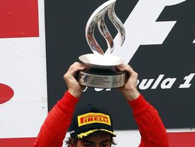 Fernando Alonso, segundo en el Gran Premio de Alemania.

Foto: Reuters