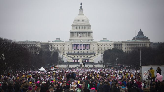 La Marcha de las Mujeres llega al Capitolio.
