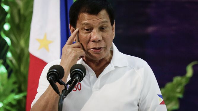 El presidente Filipino Duterte