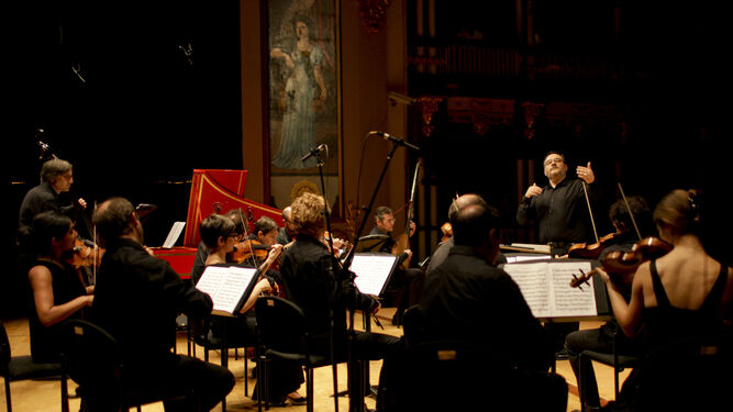 El conjunto Concerto Italiano, durante una actuación reciente con Rinaldo Alessandrini en las labores de dirección.