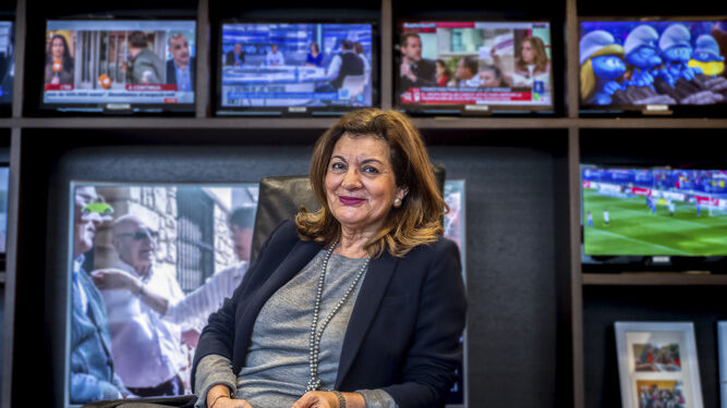 Carmen Amores, directora de la TV manchega, actual presideta de la Forta.