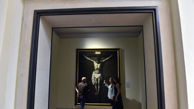 El 'Cristo crucificado' de Zurbarán, ya restaurado.