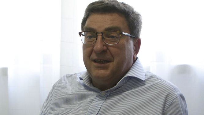 Joaquín Egea, presidente de Adepa, durante la entrevista.
