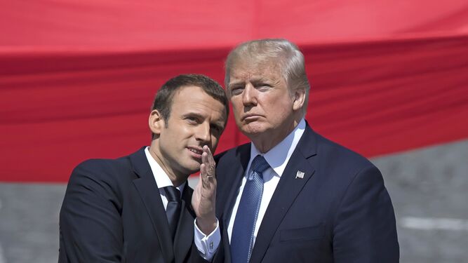 Macron conversa con Trump