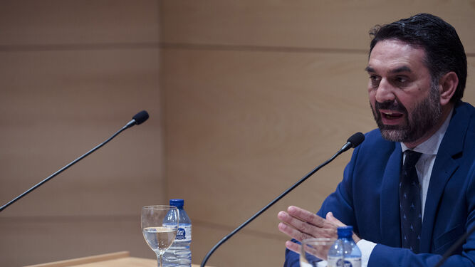 El consejero de Turismo, Francisco Javier Fernández, ayer, durante la presentación del programa en Torremolinos (Málaga).