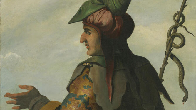 Detalle de 'Dan', óleo sobre lienzo pintado por Zurbarán y taller ( 1640-45).