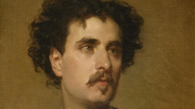 'El pintor Mariano Fortuny' retratado por Federico de Madrazo.