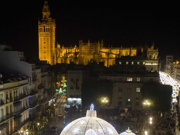 La inauguraci&oacute;n del alumbrado de Navidad de Sevilla