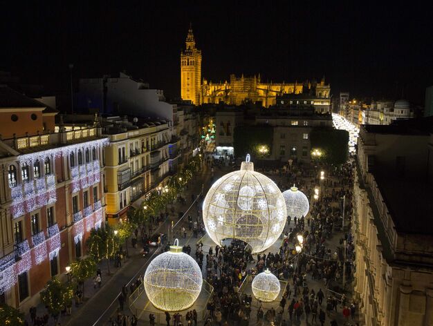 La inauguraci&oacute;n del alumbrado de Navidad de Sevilla