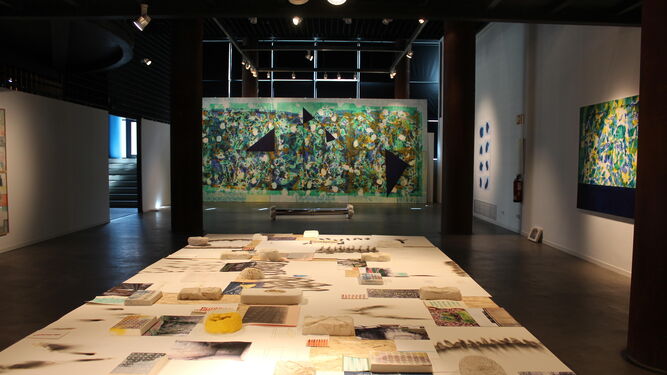 Obras de la exposición 'Guernica Huella', de Nissrine Seffar, que se inaugura el 13 de diciembre.