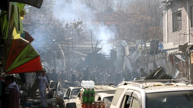 Im&aacute;genes del atentado suicida en Kabul