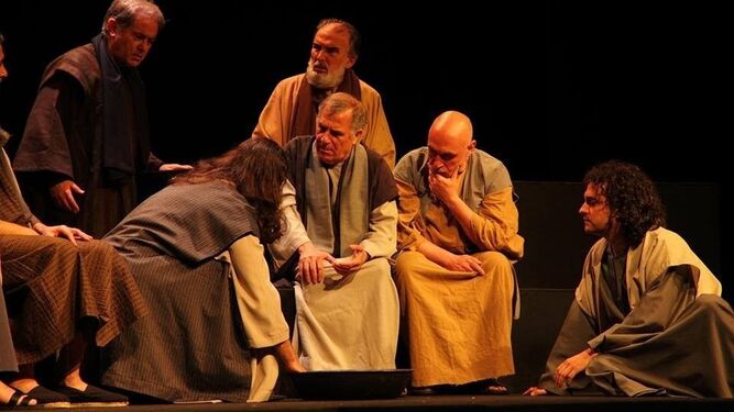 Un momento de la representación de 'Agnus Dei' en el Teatro María Auxiliadora.