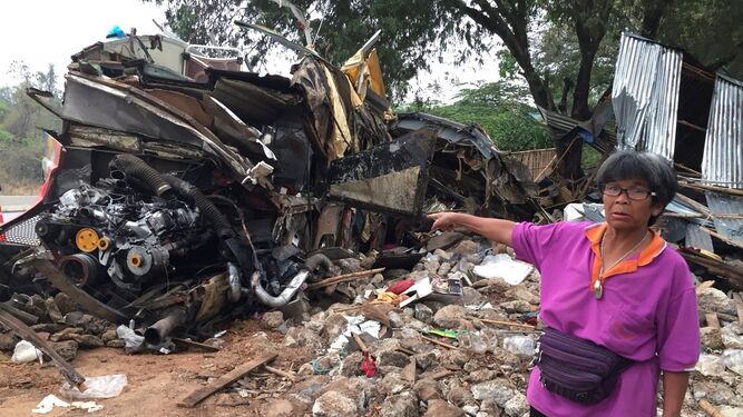 Un siniestro de bus deja 18 muertos en Tailandia
