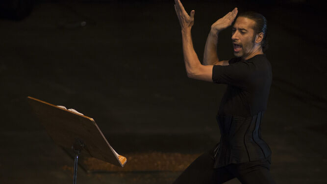 El bailaor y coreógrafo Israel Galván en uno de sus anteriores espectáculos.