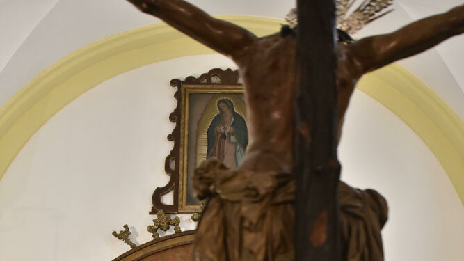 Imágenes del Cristo de la Conversión de Montserrat preparado para el vía crucis