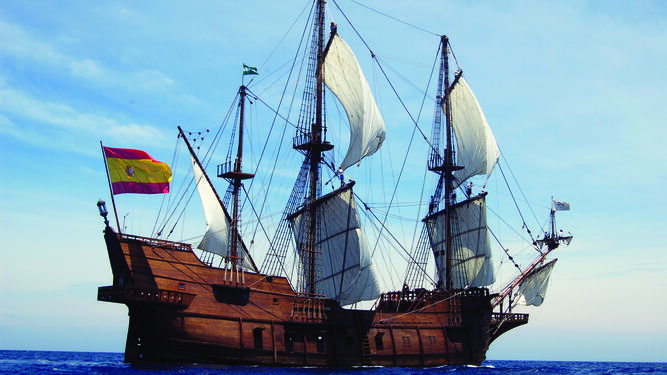 Se podrá visitar cinco de las cubiertas del Galeón Andalucía.
