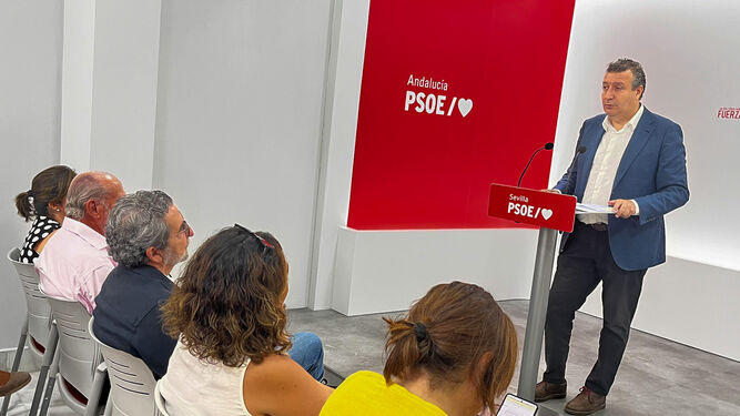 El secretario general del PSOE de Sevilla, Javier Fernández.