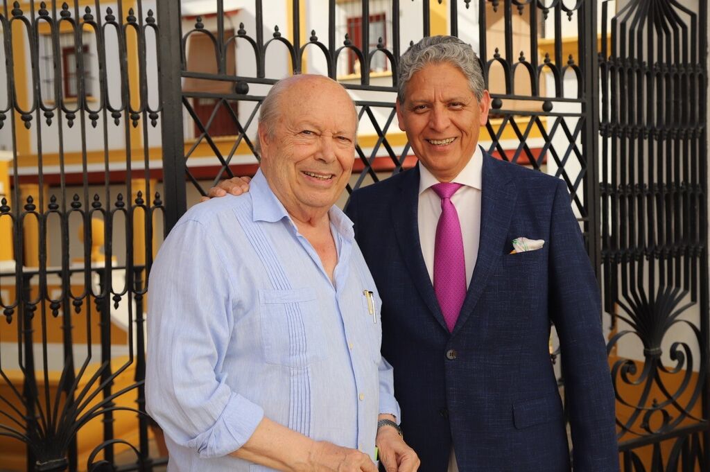 Luis Carlos Peris y el pintor Humberto Parra