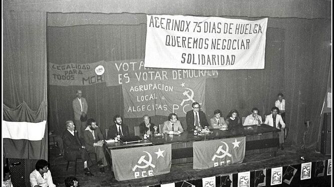 Huelga en Acerinox en 1977.
