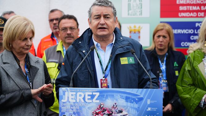 Antonio Sanz destaca el "éxito" del Plan del Gran Premio de Motociclismo en Jerez.