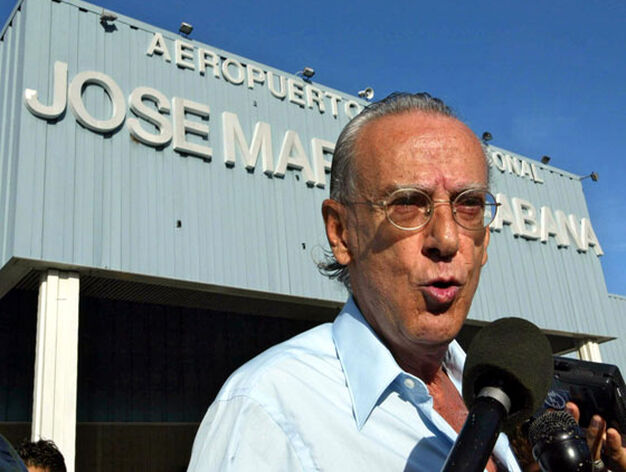 7 de agosto de 2003. Eloy Guti&eacute;rrez Menoyo, primer comandante rebelde que entr&oacute; en La Habana el 1 de enero de 1959 y actual opositor al r&eacute;gimen cubano.