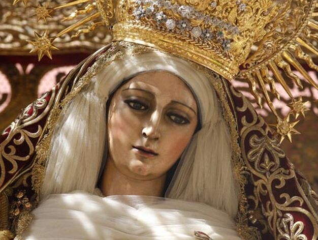 El bello rostro de la Virgen del Patrocinio.

Foto: Victoria Hidalgo