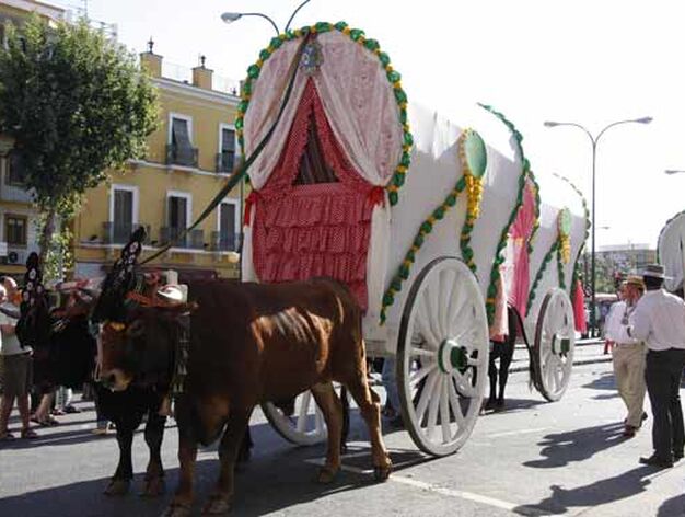 Varias carriolas de la Hermandad.

Foto: Victoria Hidalgo