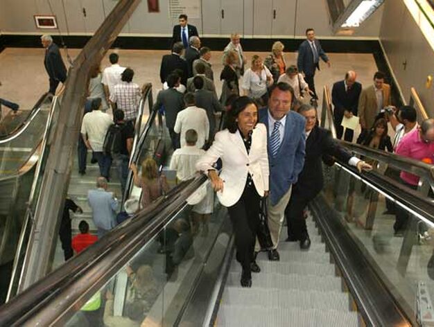 Escaleras mec&aacute;nicas de la reci&eacute;n inaugurada estaci&oacute;n de Metro.

Foto: Juan Carlos Mu&ntilde;oz
