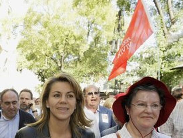 La secretaria general del PP, Mar&iacute;a Dolores de Cospedal, en la manifestaci&oacute;n. / EFE