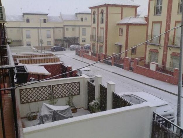 Nieve en Burguillos./ &Aacute;ngel Salguero
