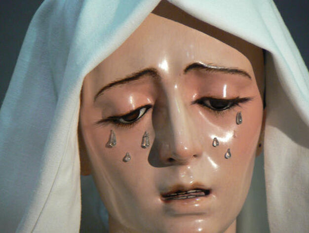 El detalle de la cara muestra el realismo de la Virgen de la Estrella.

Foto: Ruesga Bono