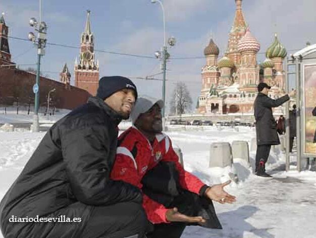 Todos se hicieron fotos junto con la nieve de la capital rusa. 

Foto: Antonio Pizarro