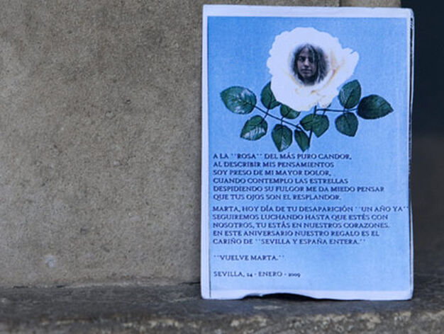 Un poema dedicado a Marta del Castillo.

Foto: Juan Carlos V&aacute;zquez