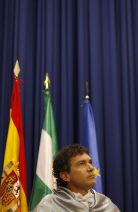 Acto de investidura de Antonio Banderas como doctor honoris causa por la UMA.

Foto: Sergio Camacho