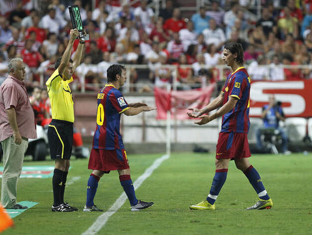 El Sevilla vence 3-1 al Barcelona en el partido de ida de la Supercopa de Espa&ntilde;a.

Foto: Antonio Pizarro &middot; Agencias
