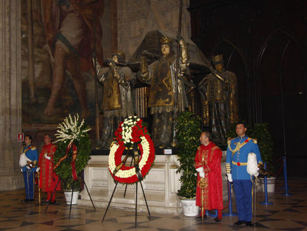 El D&iacute;a de la Hispanidad se celebra en Sevilla rindiendo homenaje a Cristobal Col&oacute;n.

Foto: Bel&eacute;n Vargas
