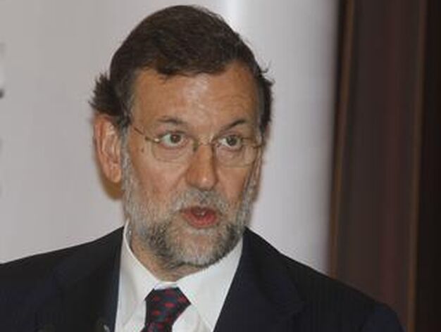 Mariano Rajoy, ayer en su presentaci&oacute;n de Sanz.


Foto: Juan Carlos Vazquez / Victoria Hidalgo