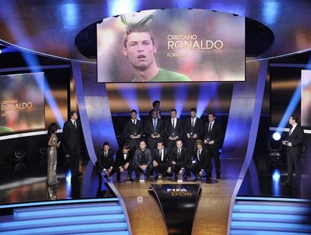 El once ideal de la FIFA.

Foto: AFP Photo