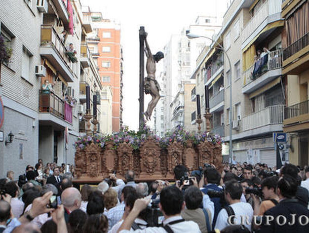 El Cristo de Pasi&oacute;n y Muerte en la calle.

Foto: Juan Carlos Mu&ntilde;oz