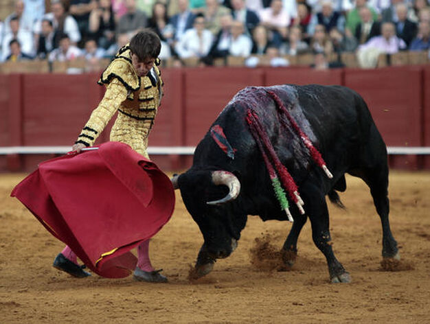 El segundo toro de Antonio Barrera result&oacute; de nula clase y mucho peligro.

Foto: Juan Carlos Mu&ntilde;oz