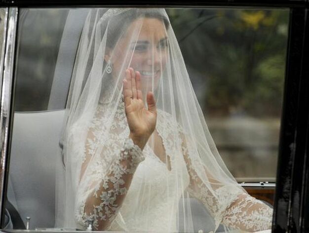 Kate Middelton, con su traje de novia. 

Foto: Reuters