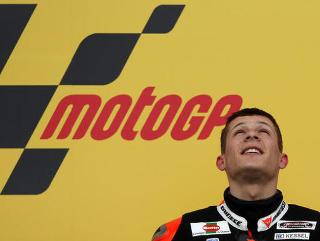 Stefan Bradl, ganador en Moto2 en el Gran Premio de Gran Breta&ntilde;a.

Foto: AFP Photo