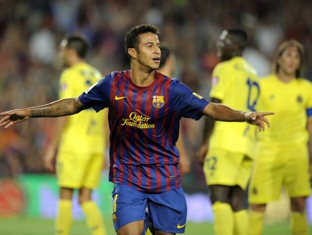 El Barcelona comienza la Liga arrollando al Villarreal en el Camp Nou (5-0). / AFP